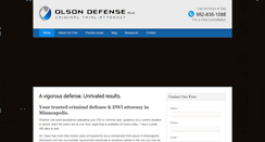 Desktop Screenshot of mncrimdefense.com